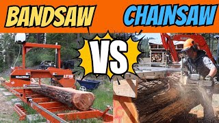 Band Sawmill VS Chainsaw Mill  WHICH IS BEST [upl. by Hachmann]