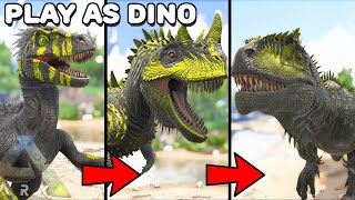 WE EVOLVE INTO THE STRONGEST CREATURE IN ARK   PLAY AS DINO  ARK SURVIVAL EVOLVED [upl. by Treve341]