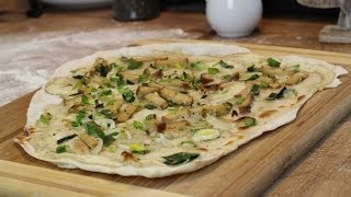 Flammkuchen Rezept vegan  Der Bio Koch 583 [upl. by Chesnut]