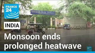 Monsoon ends India prolonged heatwave that killed dozens • FRANCE 24 English [upl. by Anin109]