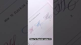 How To Copperplate Flourish H copperplatescript calligraphy letteringbeginner penmanship [upl. by Shaina]