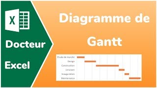 Comment faire un diagramme de Gantt sur Excel  Docteur Excel [upl. by Naed]