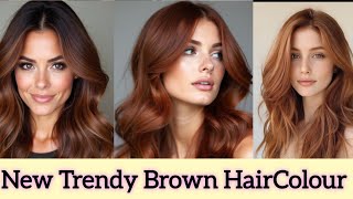 Best Brown Haircolour Trends 2024  New chestnut Brown Hair Colour  stylesforall brownhaircolor [upl. by Berte]