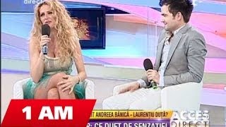 Laurentiu Duta si Andreea Banica  Acces Direct  Antena 1  part3 [upl. by Nageek]