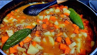 picadillo de carne molida [upl. by Euqilegna]