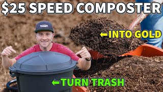 How To Make Compost FAST In A TRASH CAN Turn Trash Into GOLD [upl. by Ibrab95]