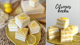 CITROMOS KOCKA🍋  BebePiskóta [upl. by Perron]