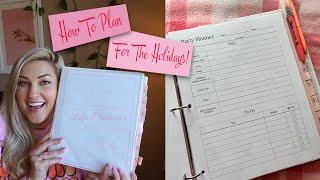 HOW TO PLAN FOR THE HOLIDAYS  BINDER PLANNER PRINTABLE [upl. by Adnilemreh]