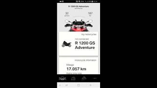 BMW Motorrad Connected App  how to map data on external storage [upl. by Outhe343]