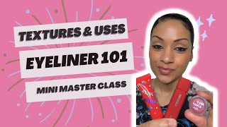 Eyeliner Textures amp Uses 101  part 1 eyelinertutorial [upl. by Georgia]