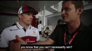 Nico Rosberg Chats To Kimi Räikkönen About Life At Alfa Romeo [upl. by Gamal]