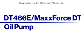 Navistar® DT466EMaxxForce Oil Pump M 1881751C93 [upl. by Siurad]