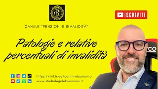 Patologie e relative percentuali di invaliditá [upl. by Larrabee]