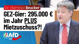 GEZGier 295000 € im Jahr plus Mietzuschuss – Dr Hartmut Beucker AfD [upl. by Eiramesor718]