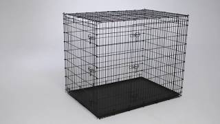 54inch Double Door Dog Crate SL54DD Assembly Video [upl. by Llerrah887]