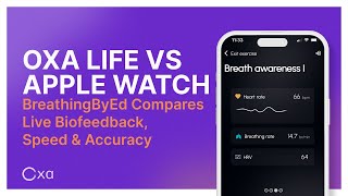 Apple Watch Heart Rate vs Oxa Chest Heart Rate Monitor  Breathwork Apps [upl. by Sokcin]