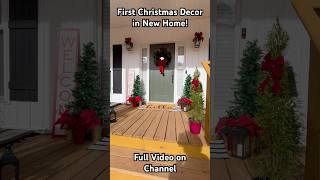 CHRISTMAS FRONT PORCH DECORATE WITH ME christmasdecorchristmasfrontporch [upl. by Jahncke494]