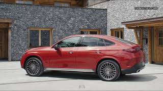 2024 Mercedes Benz GLC 400 e 4MATIC Coupe PHEVPatagonia RedExterior Interior and Driving [upl. by Ahsieat817]