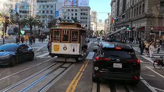 Powell Street Hyde Street Cable Car San Francisco [upl. by Ennaerb713]