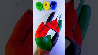 رسمت أعلام الدول العربية كلها💪😁 رسم علم السعودية 🇸🇦 رسم palestine makeuptutorial السعوديةsudan [upl. by Gusti]