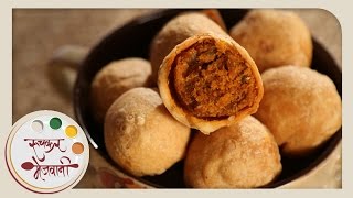 Farsan Kachori  Easy To Make Tea Time Snack  Recipe by Archana in Marathi [upl. by Klatt805]