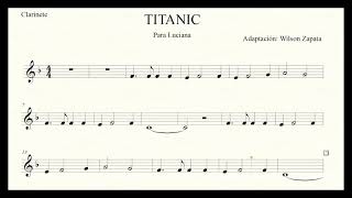 Titanic My heart will go on para clarinete principiante [upl. by Hillel]