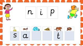 Phonics Phase 2 Words Blending for Reading [upl. by Einnol722]