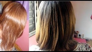 Cabelo ruivo natural com 834 primeira aplicação SEM DESCOLORIR [upl. by Wappes]