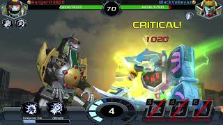 Samurai Megazord Vs Dragonzord Power Rangers Legacy Wars [upl. by Shaughn]