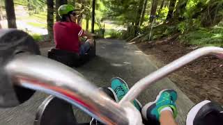 Rotorua Luge ride  Full Scenic route ride [upl. by Annaeg]