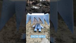 HATSUNE MIKU SNOW VOCALOID vocaloid hatsunemiku snowmiku papercraft deviceme vocaloid shorts [upl. by Ibbie]