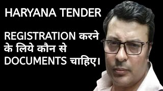 What are the documents required to registration for Haryana Tenders  Tender Registration [upl. by Eintruoc]