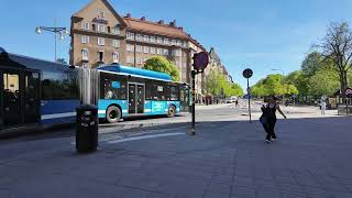 Stockholm Walking Tour Fridhemsplan to Norra Tornen  Scenic City Walk with Scandinavian Tube [upl. by Bartram]