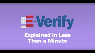 Everify Explained in Less Than a Minute [upl. by Ikram181]