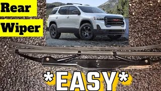 GMC Acadia Rear Wiper EASY Removal 2017 2018 2019 2020 2021 2022 2023  How To [upl. by Awram]