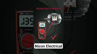 Multimeter 2 step test 3 phase motor coil resistance and insulation test [upl. by Peterec]