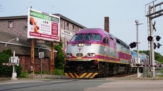 MBTAs CapeFLYER cruises through Bridgewater [upl. by Erual581]