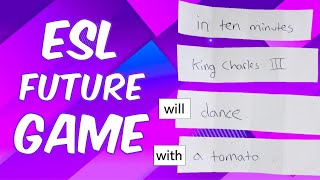 Super Fun “Fortune Teller” Game For ESL for Future Practice [upl. by Mannuela629]