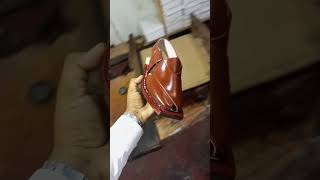 Leather sole Markhor Chappal Maker DGK [upl. by Georgina]