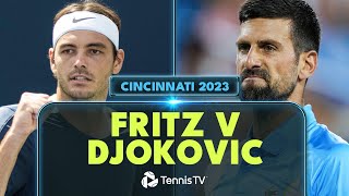 Taylor Fritz vs Novak Djokovic Highlights  Cincinnati 2023 [upl. by Nagy]