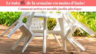 Comment Nettoyer Meuble Jardin Plastique  7 Astuces de Nettoyage [upl. by Aihsinat480]