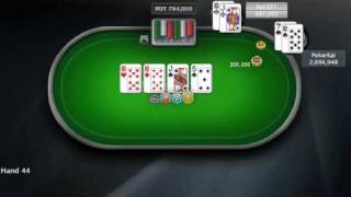 SCOOP 2009 Event 4  1575 NLHE 2X Chance Turbo PokerStars [upl. by Rehportsirhc]