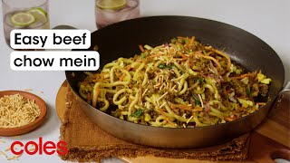 Easy Beef Chow Mein [upl. by Kremer947]