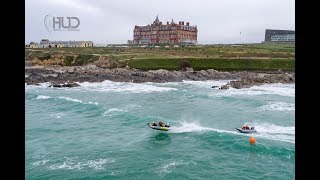 Thundercat Racing UK Surf race  Fistral 2018  DJI P4P  GoPro  Drone  HD [upl. by Secilu572]