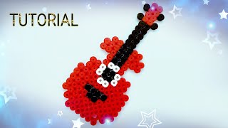 How To Make Perler Beads Guitar  Tutorial [upl. by Haididej192]