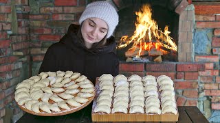 Traditional Ukrainian dumplings with potatoes Varenyki [upl. by Mohun]