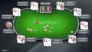 WCOOP 2012 Event 22  10300 NLHE High Roller  PokerStars [upl. by Adelia]