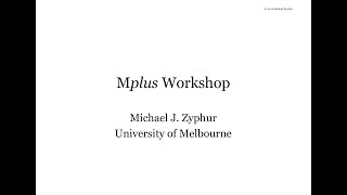 Mplus Workshop Day 15 Session 14 Covariation and Regression [upl. by Ekal]