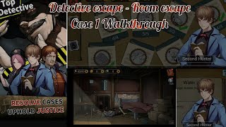 Detective escape  Room Escape Case 1 Walkthrough [upl. by Airdnna]