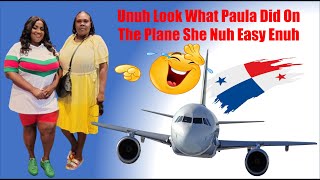 Unuh look what Paula did on the plane she nuh easy enuh [upl. by Eskil]